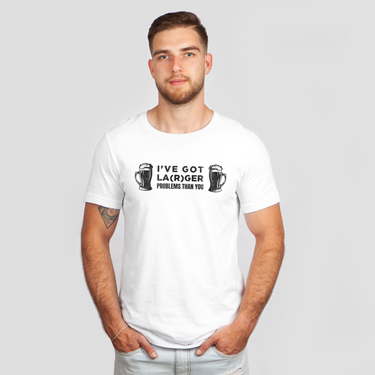 got larger problem than you white shirt